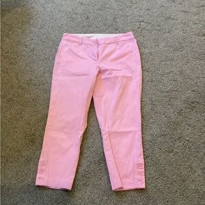 Talbots Pink Ankle Cropped Pants